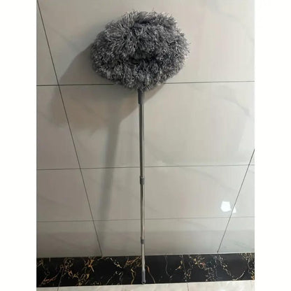Fan Cleaner Brush with Long Rod Microfiber Feather Duster Extension Pole Adjusts Washable Duster for Fans Ceiling, Window Blinds, Furniture