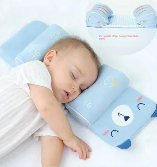 Home Memory Foam New Born Baby Soft Neck Supporting Pillow for Head Shaping Baby (0-18 Month)