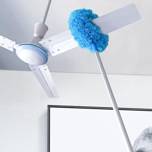 Fan Cleaner Brush with Long Rod Microfiber Feather Duster Extension Pole Adjusts Washable Duster for Fans Ceiling, Window Blinds, Furniture
