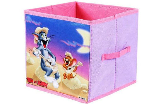 Tom and Jerry Kid's Fabric Toys Organizer (Purple,Small) Set of 1 Pieces