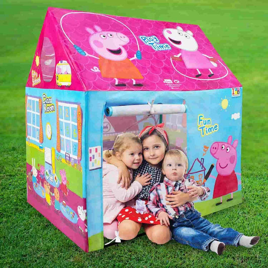 Pig Theme Play Tent House For Kids Toys For 2 3 5 6 To 8 Years Old Girls Boys|Water Repellent Big Size|Bis Approved,Multicolor
