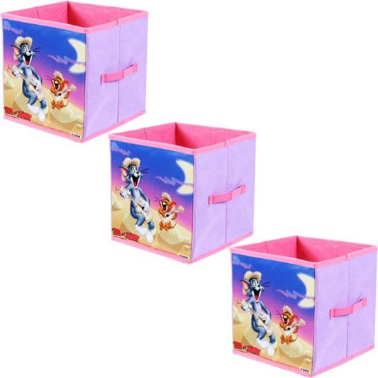 Tom and Jerry Toys Organizer Storage Box for Kids (Small) -Set of 3 Pieces