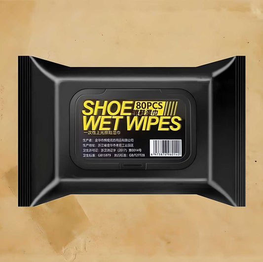 Shoe Cleaner Wipes – 80 Disposable Sneaker Cleaning Wipes | Quick Wipes for Shoes, Boots, Leather, Soles | Travel-Friendly Stain & Dirt Remover | Portable Shoe Cleaning Towelettes
