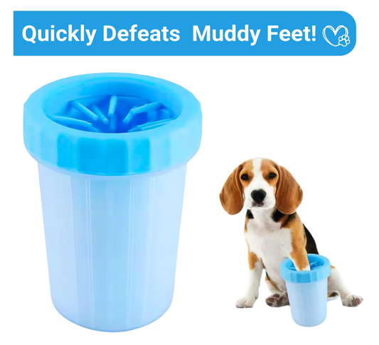 Dog Paw Cleaner, Portable Dog Feet Washer, Pets Cleaning Brush Cup, Dogs Auto Foot Cleaner, Soft Silicone Bristles, Paws Scrubbers Foam for Dogs, Cats Feet Cleaning