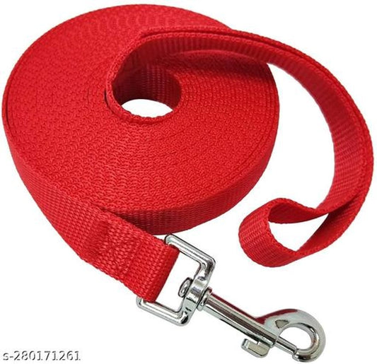 20 Feet Dog Leash Nylon Training Leash Dog Traction Rope Red Dog Leashes for Small Dogs, Great for Dog Training, Play, Camping or Backyard. (1 Inch Wide) (Red, 20 FT)