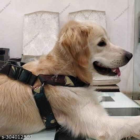 Pet a pet Dog Harness, No Pull & No Choke Harness for Dogs, Oxford Breathable & Reflective Fabric Vest, Soft Inner Sponge Padding, Adjustable Body Belts, Thicker Handle (Medium, Black)