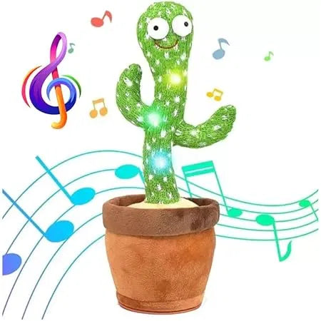 Talking Cactus Toy for Kids – Rechargeable Musical Dancing & Speaking Cactus Toy for Babies – Educational Talking Toy for Baby Boys & Girls – Repeating, Speaking Toy for Toddlers (0–3 Years)